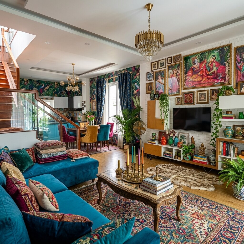 Maximalist interior design