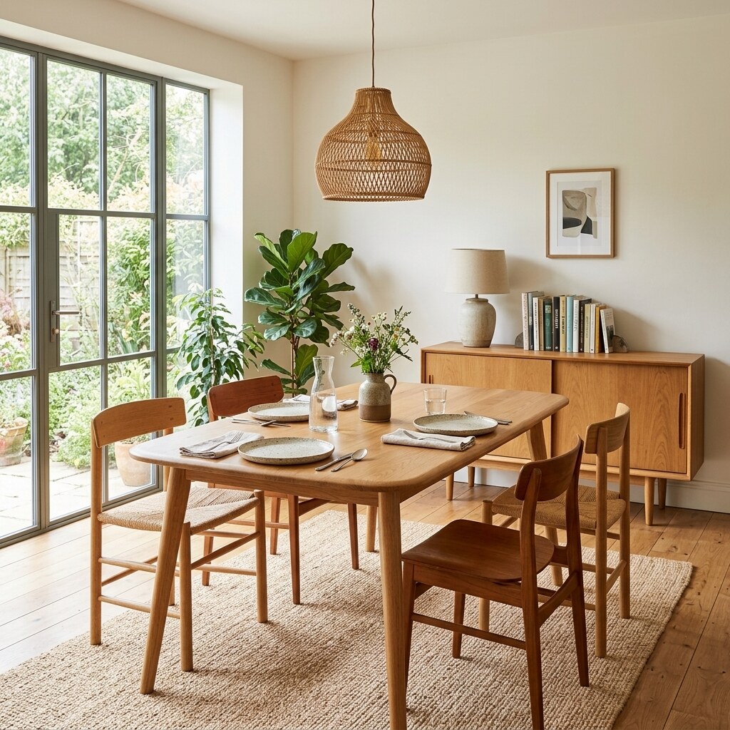 Dining Table styled in a real room