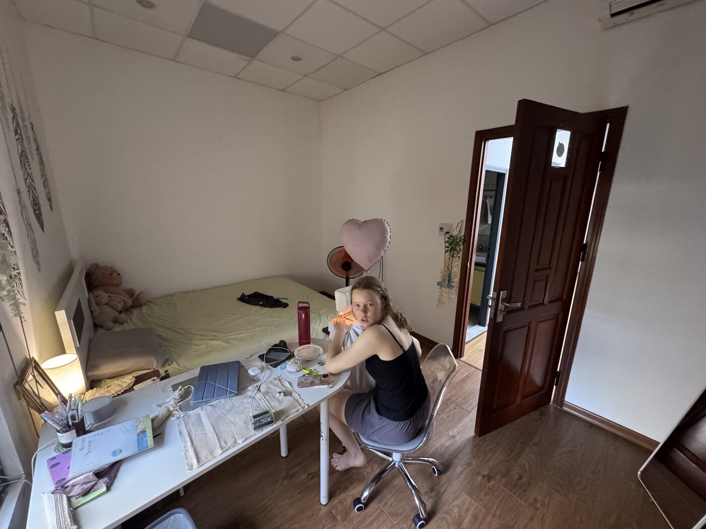 Studio apartment before AI redesign